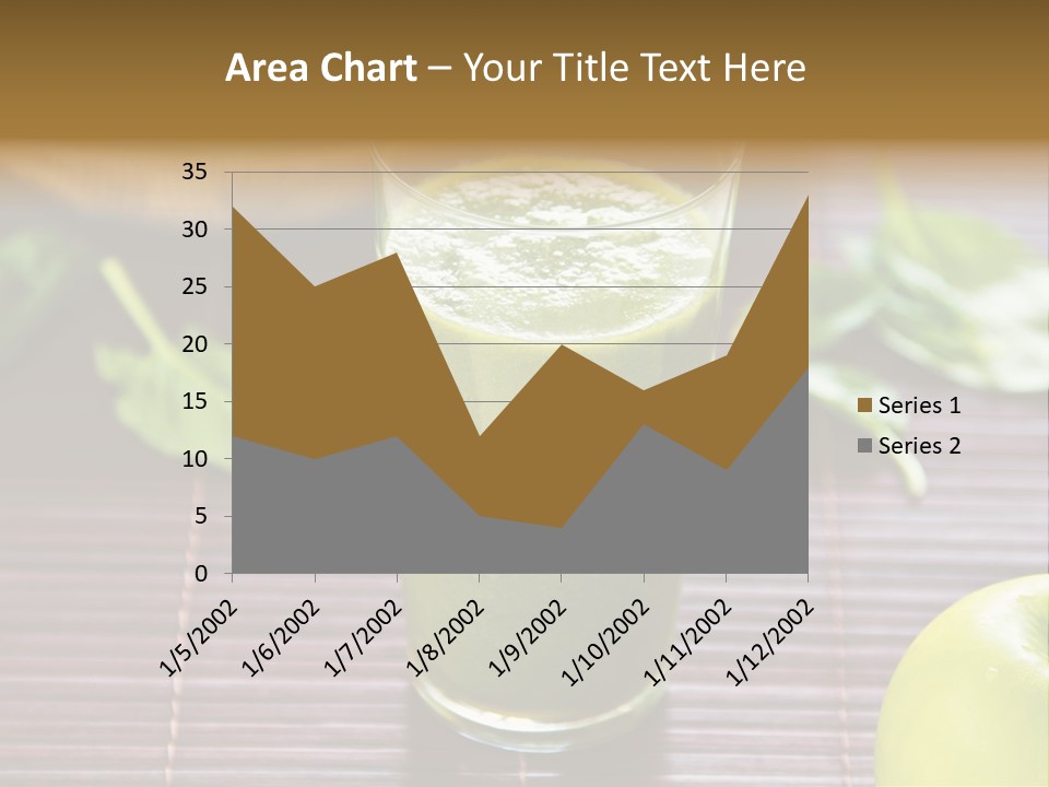A Glass Of Green Juice On A Table PowerPoint Template