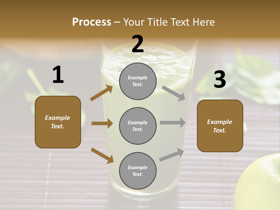 A Glass Of Green Juice On A Table PowerPoint Template