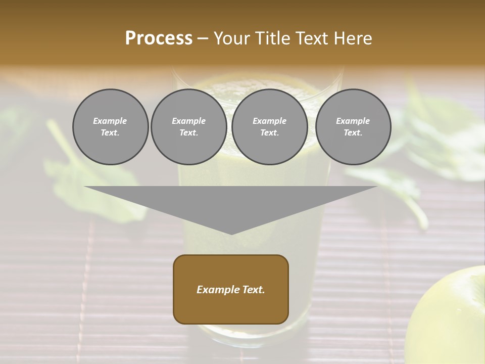 A Glass Of Green Juice On A Table PowerPoint Template