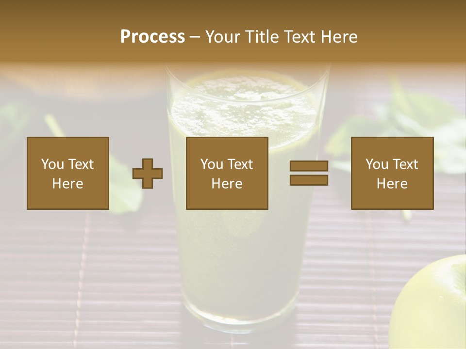 A Glass Of Green Juice On A Table PowerPoint Template