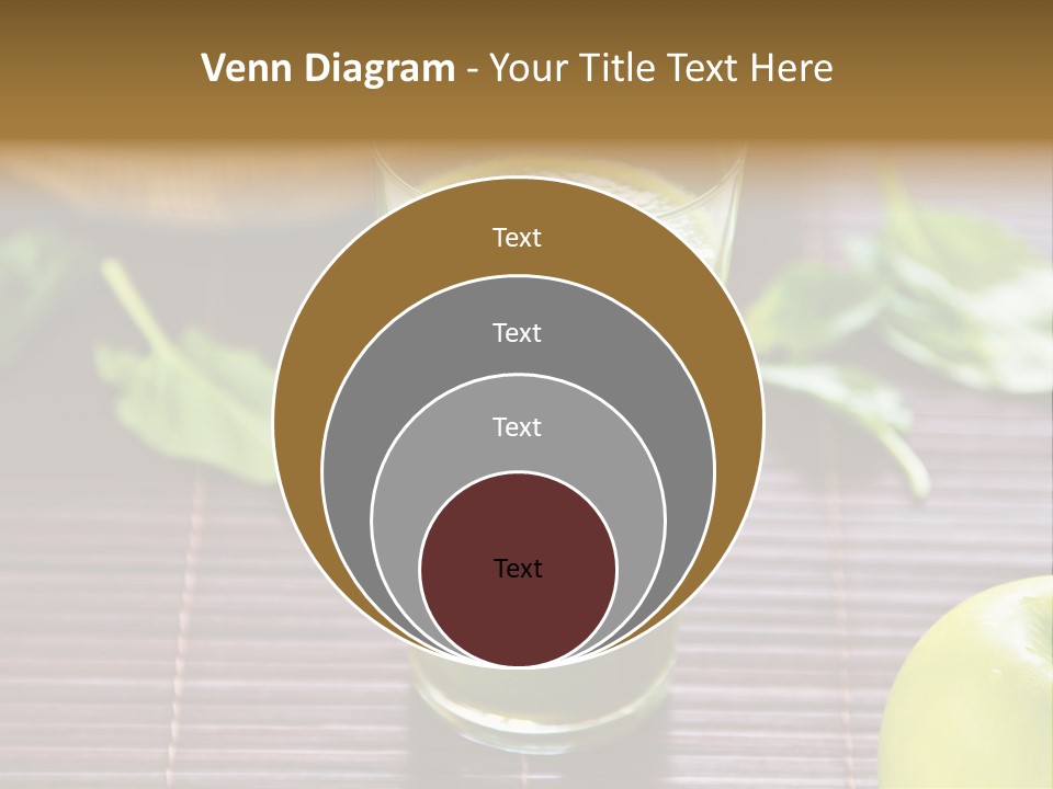A Glass Of Green Juice On A Table PowerPoint Template