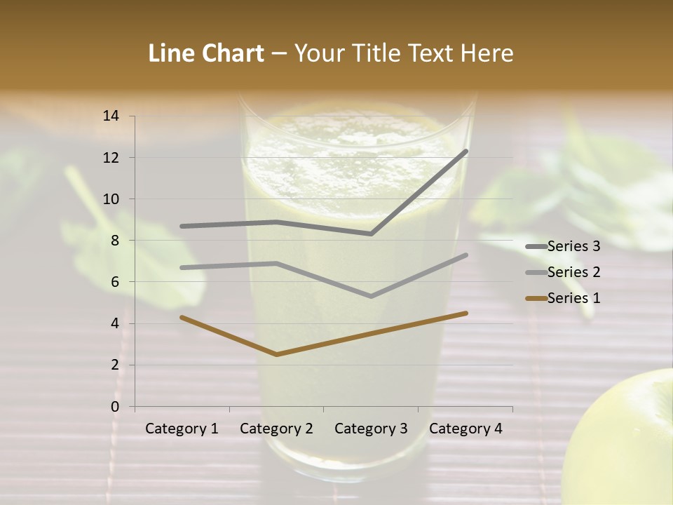 A Glass Of Green Juice On A Table PowerPoint Template