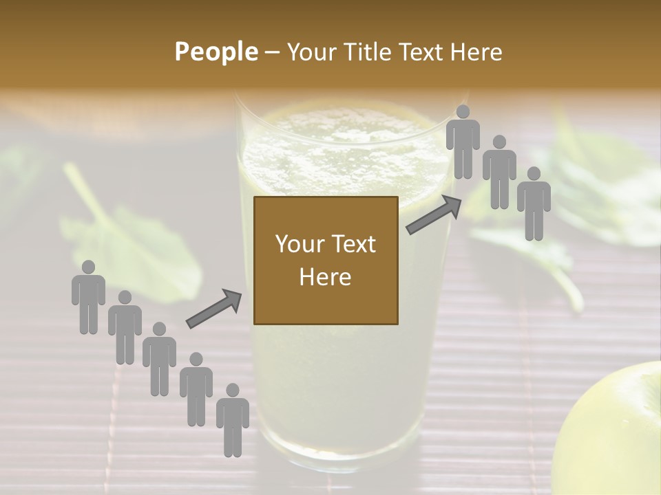 A Glass Of Green Juice On A Table PowerPoint Template