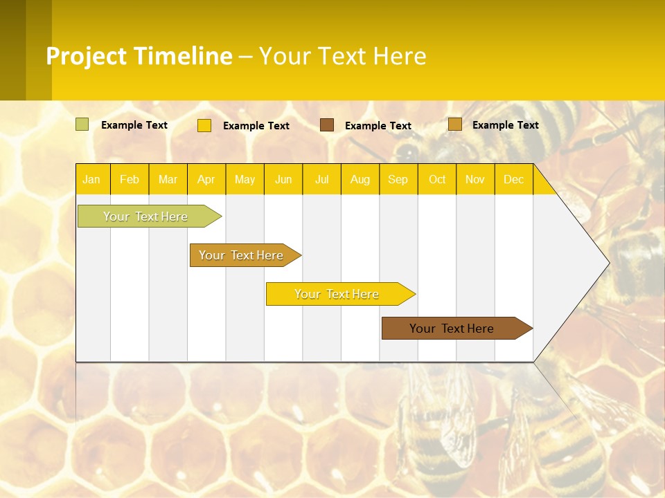 A Group Of Bees Sitting On Top Of A Honeycomb PowerPoint Template