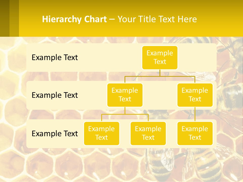 A Group Of Bees Sitting On Top Of A Honeycomb PowerPoint Template