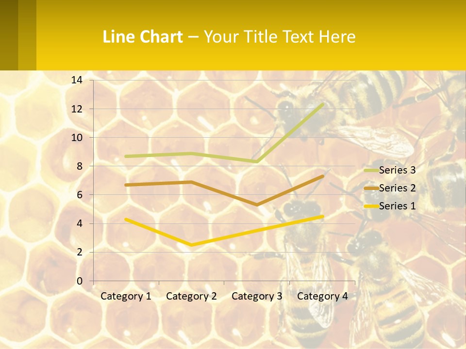 A Group Of Bees Sitting On Top Of A Honeycomb PowerPoint Template