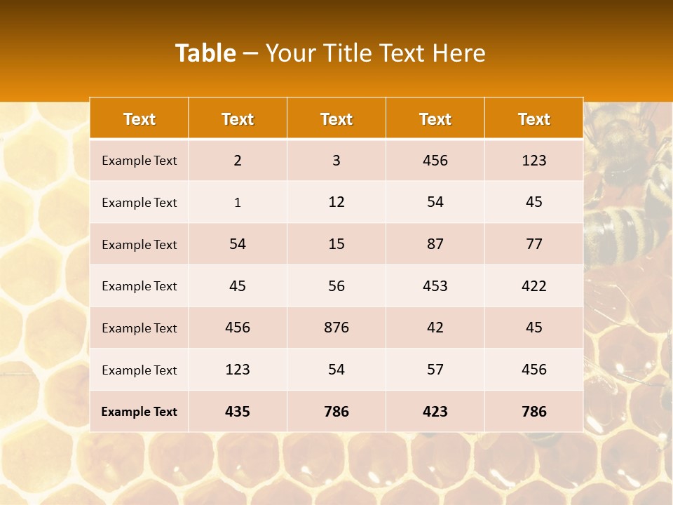 A Group Of Bees Sitting On Top Of A Honeycomb PowerPoint Template