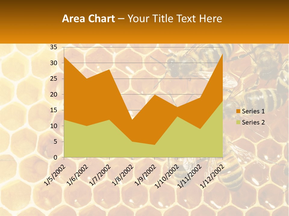 A Group Of Bees Sitting On Top Of A Honeycomb PowerPoint Template