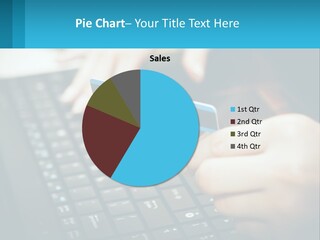 A Person Holding A Credit Card While Using A Laptop PowerPoint Template