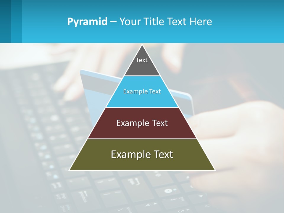 A Person Holding A Credit Card While Using A Laptop PowerPoint Template