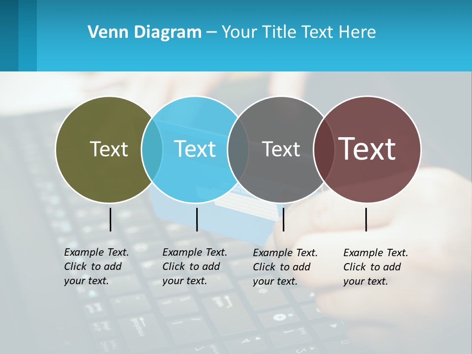 A Person Holding A Credit Card While Using A Laptop PowerPoint Template