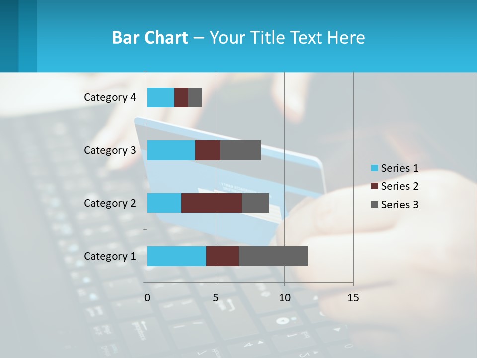 A Person Holding A Credit Card While Using A Laptop PowerPoint Template