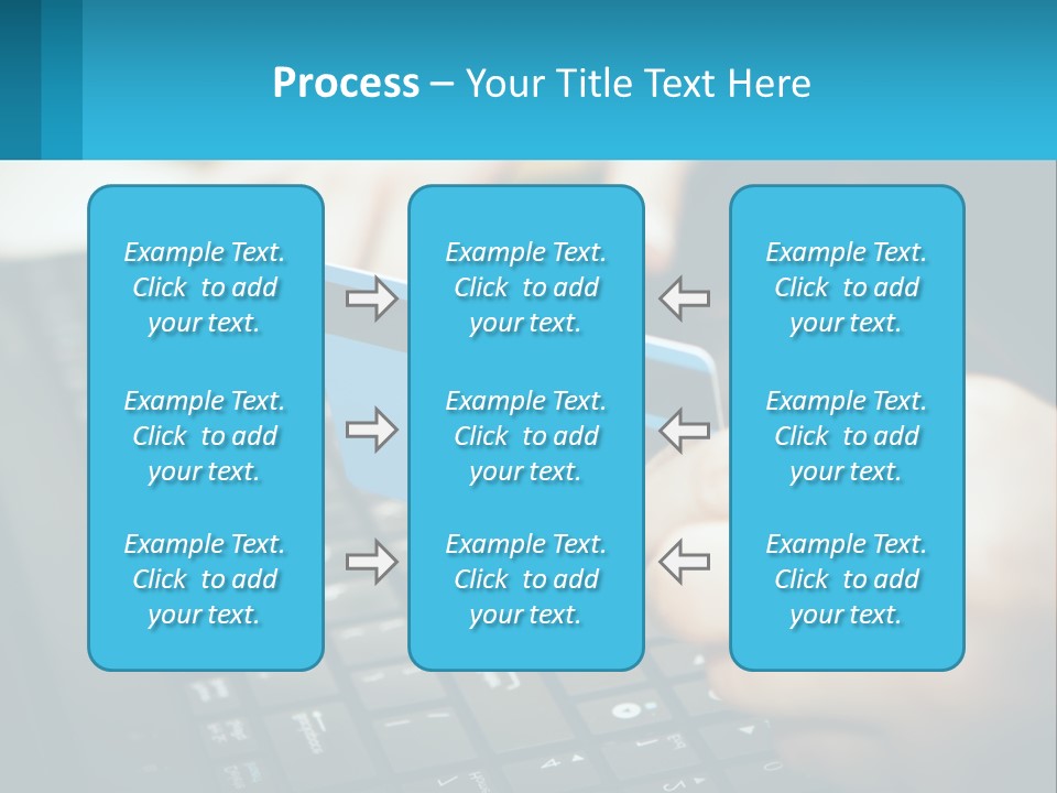 A Person Holding A Credit Card While Using A Laptop PowerPoint Template