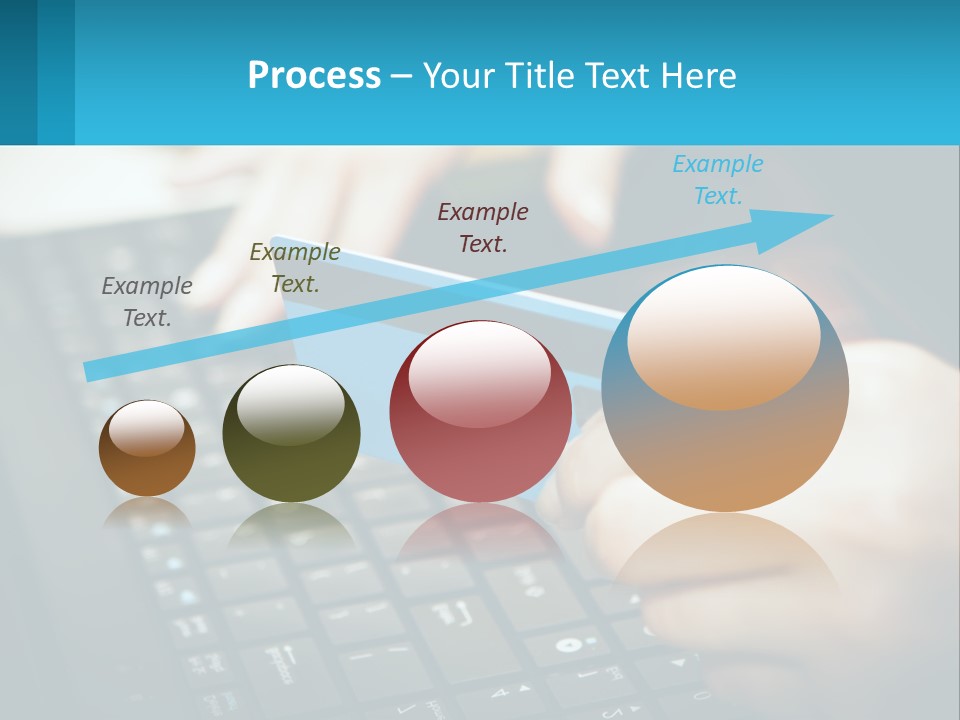 A Person Holding A Credit Card While Using A Laptop PowerPoint Template