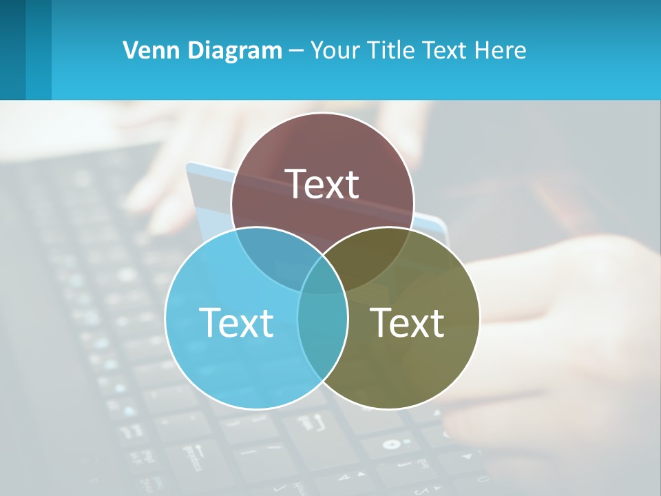 A Person Holding A Credit Card While Using A Laptop PowerPoint Template