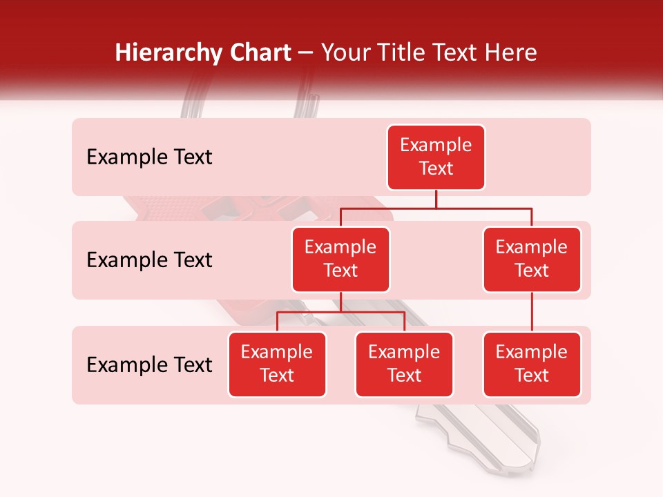 A Red House Key On A White Background PowerPoint Template