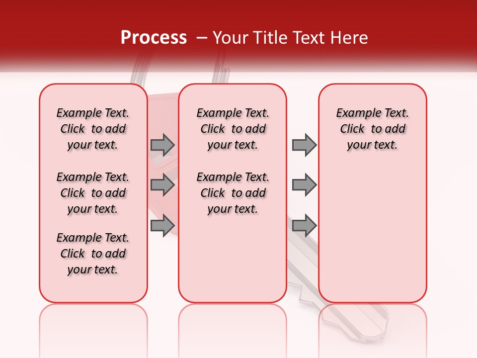 A Red House Key On A White Background PowerPoint Template
