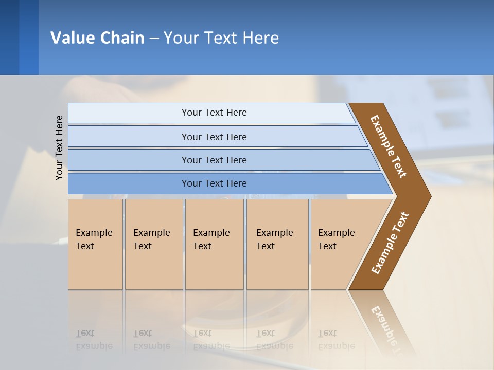 A Person Holding A Tablet On A Table PowerPoint Template