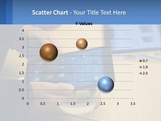 A Person Holding A Tablet On A Table PowerPoint Template