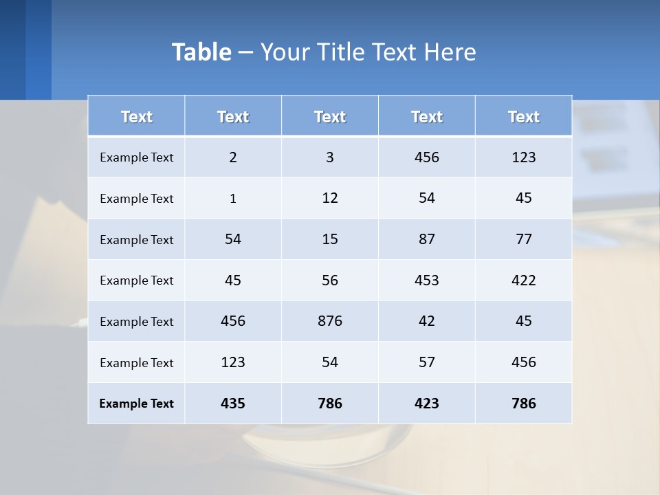 A Person Holding A Tablet On A Table PowerPoint Template