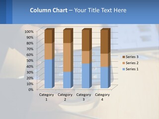 A Person Holding A Tablet On A Table PowerPoint Template