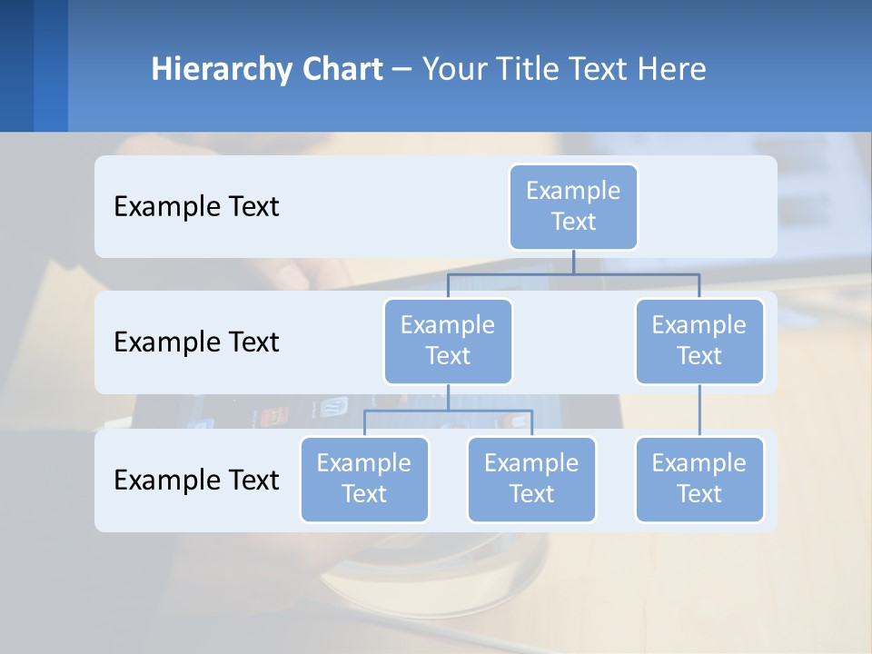 A Person Holding A Tablet On A Table PowerPoint Template