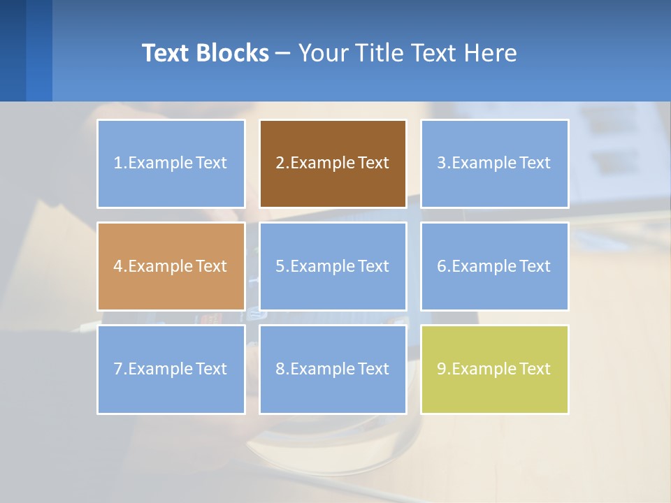 A Person Holding A Tablet On A Table PowerPoint Template