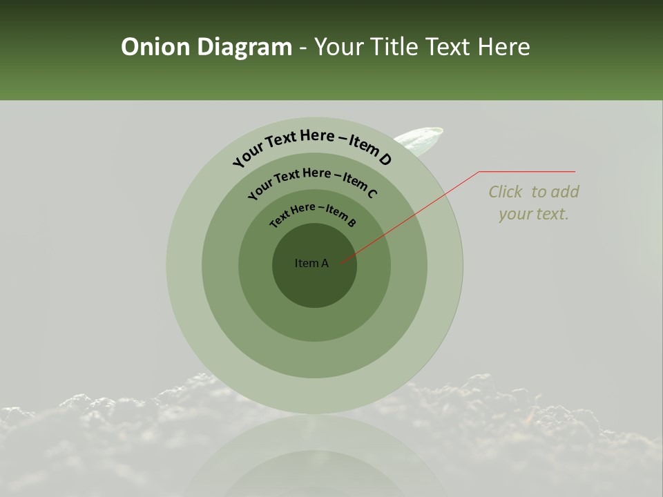 A Small Green Plant Sprouting From The Ground PowerPoint Template
