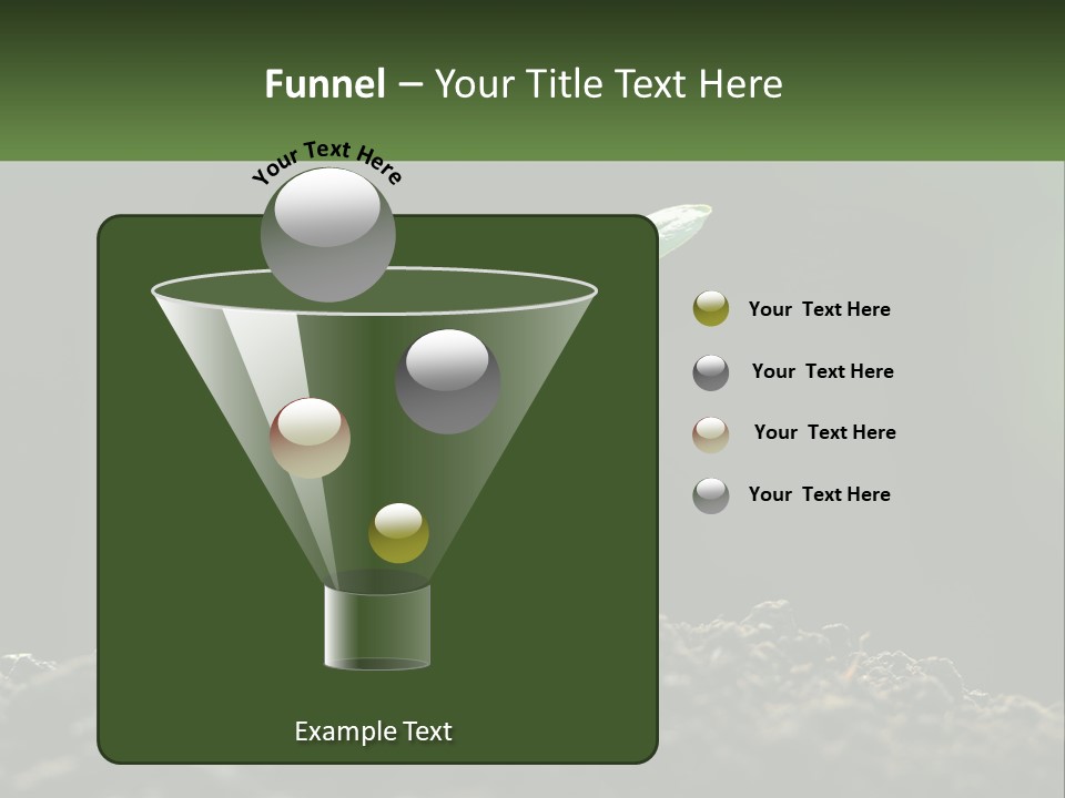 A Small Green Plant Sprouting From The Ground PowerPoint Template