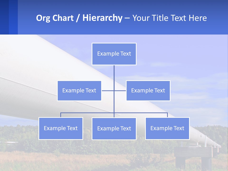A Large White Pipe In The Middle Of A Field PowerPoint Template