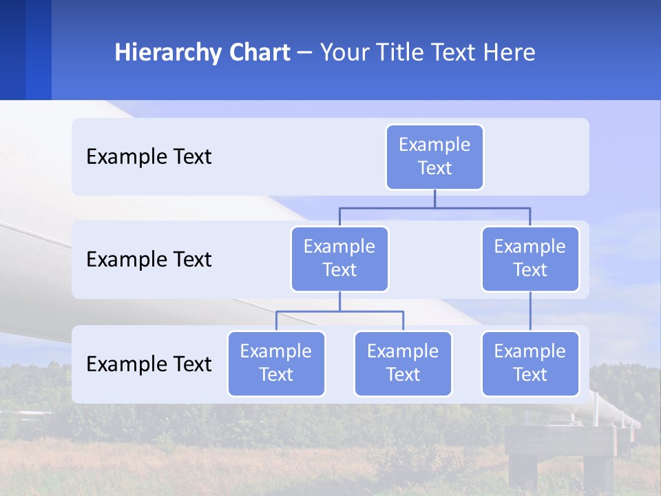 A Large White Pipe In The Middle Of A Field PowerPoint Template