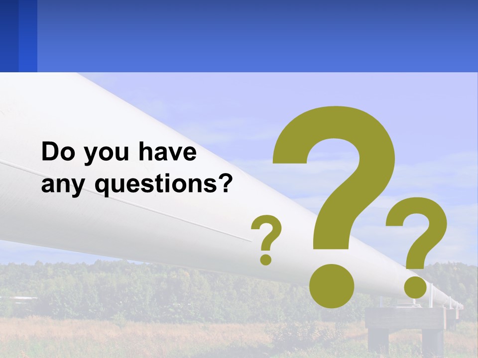 A Large White Pipe In The Middle Of A Field PowerPoint Template