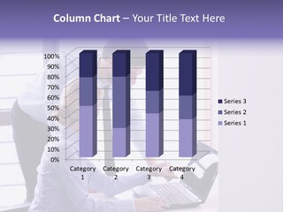 A Man And A Woman Looking At A Laptop PowerPoint Template