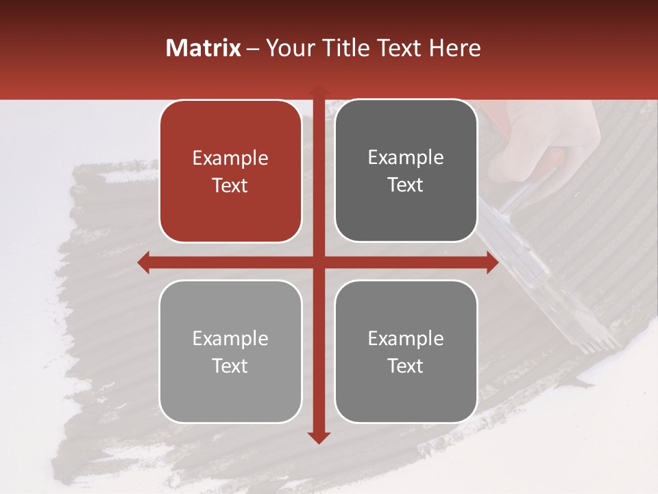 A Person With A Brush Is Laying A Piece Of Concrete PowerPoint Template