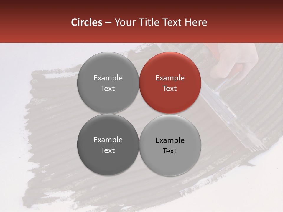 A Person With A Brush Is Laying A Piece Of Concrete PowerPoint Template