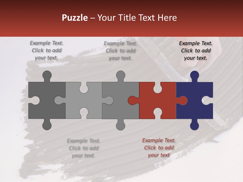 A Person With A Brush Is Laying A Piece Of Concrete PowerPoint Template