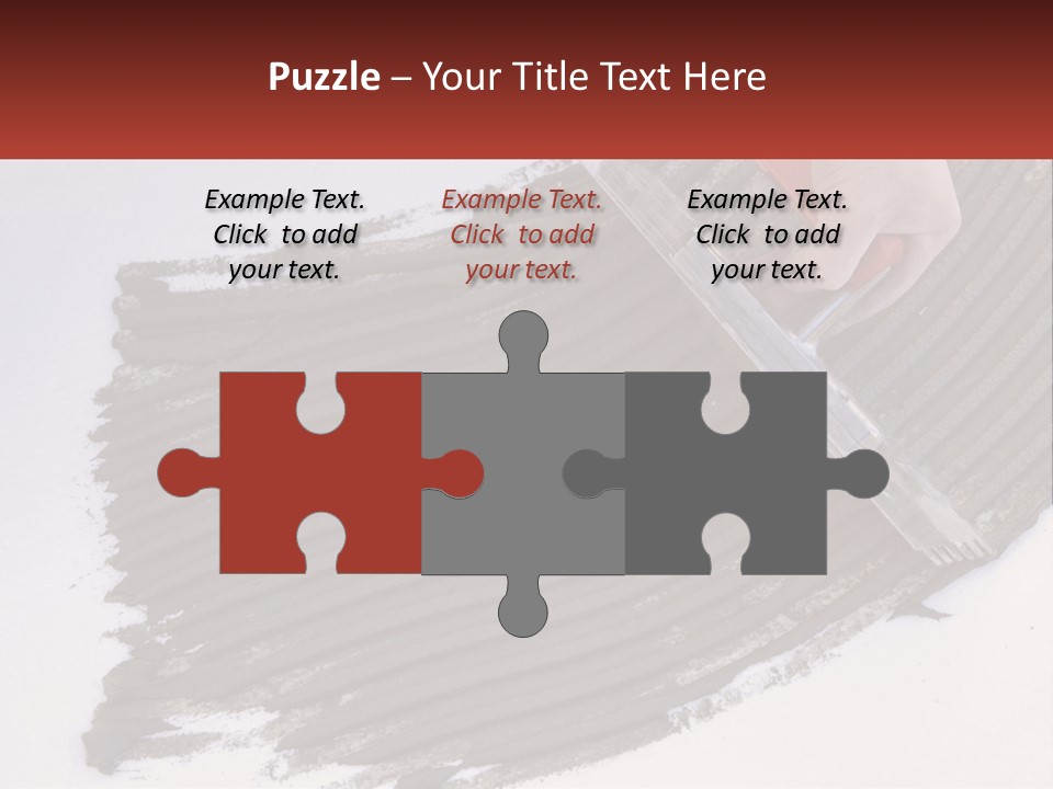 A Person With A Brush Is Laying A Piece Of Concrete PowerPoint Template