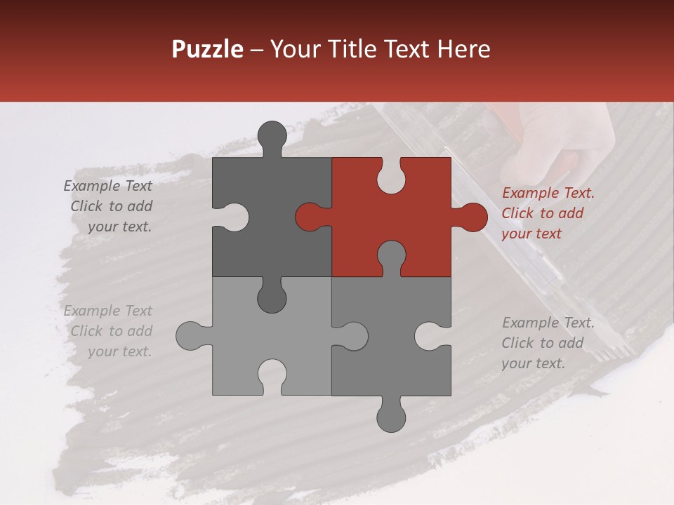 A Person With A Brush Is Laying A Piece Of Concrete PowerPoint Template