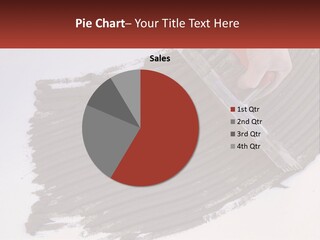 A Person With A Brush Is Laying A Piece Of Concrete PowerPoint Template