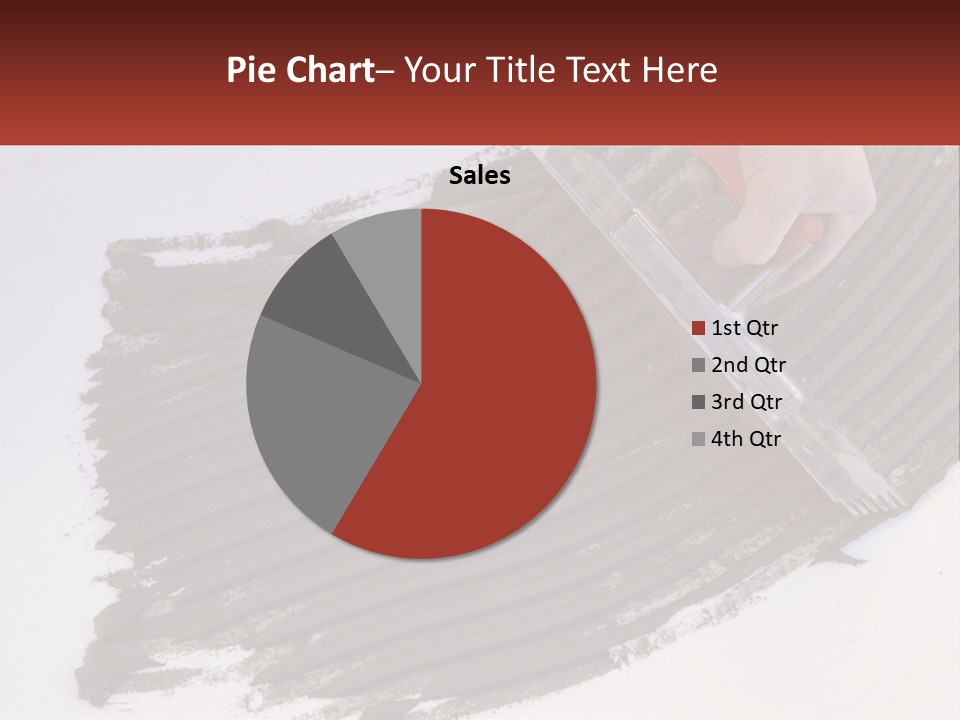 A Person With A Brush Is Laying A Piece Of Concrete PowerPoint Template