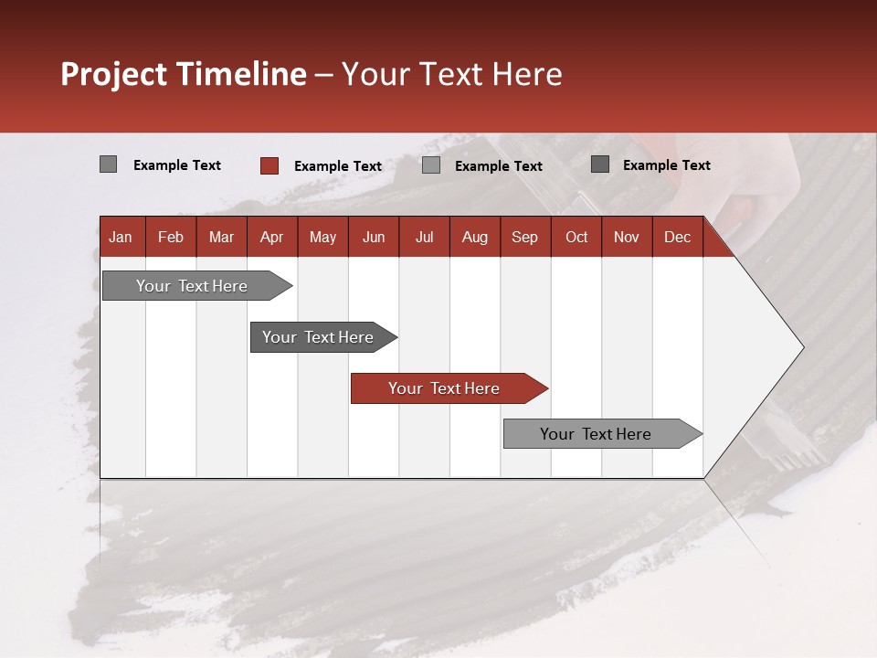 A Person With A Brush Is Laying A Piece Of Concrete PowerPoint Template