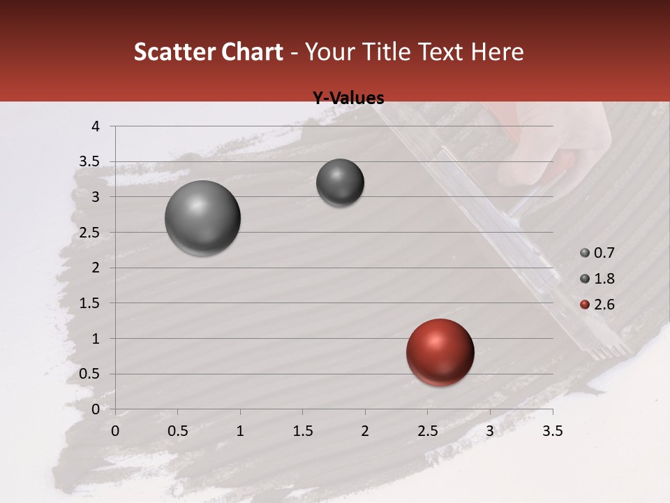 A Person With A Brush Is Laying A Piece Of Concrete PowerPoint Template