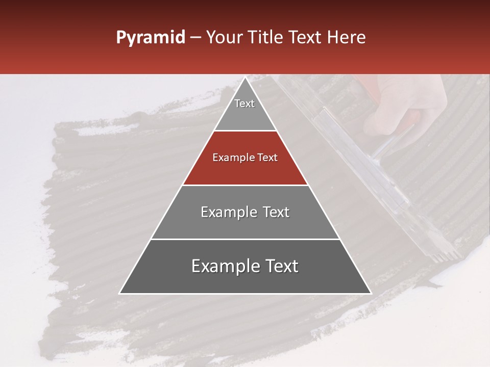A Person With A Brush Is Laying A Piece Of Concrete PowerPoint Template