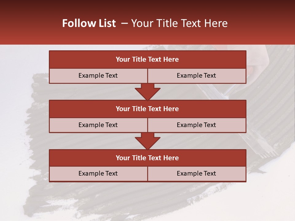 A Person With A Brush Is Laying A Piece Of Concrete PowerPoint Template