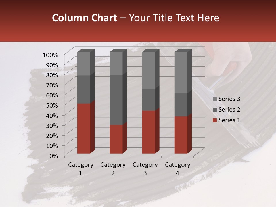A Person With A Brush Is Laying A Piece Of Concrete PowerPoint Template