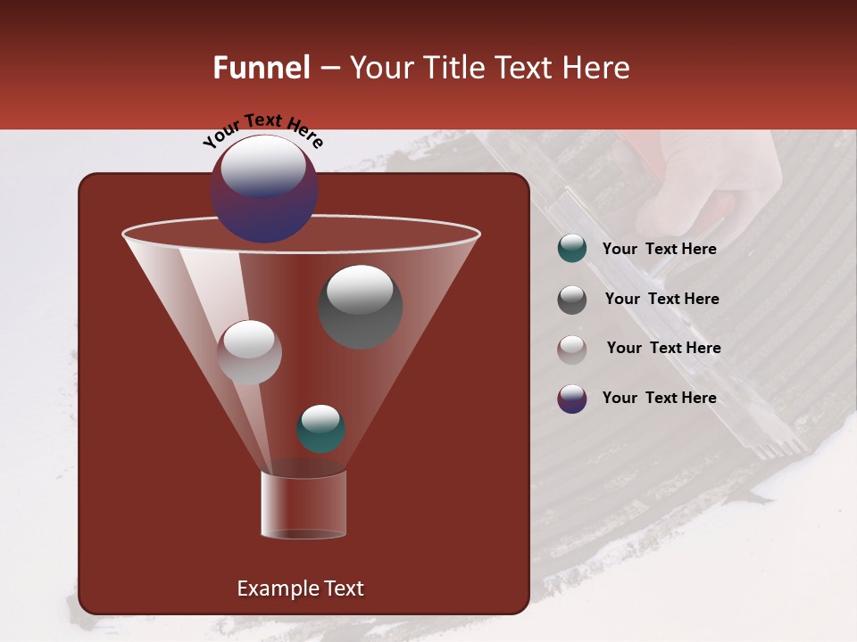 A Person With A Brush Is Laying A Piece Of Concrete PowerPoint Template