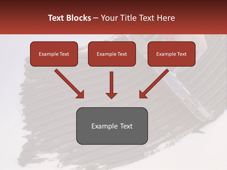 A Person With A Brush Is Laying A Piece Of Concrete PowerPoint Template