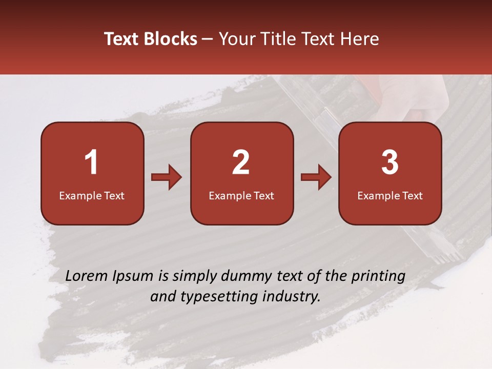 A Person With A Brush Is Laying A Piece Of Concrete PowerPoint Template