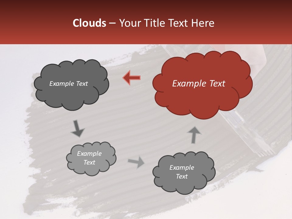 A Person With A Brush Is Laying A Piece Of Concrete PowerPoint Template