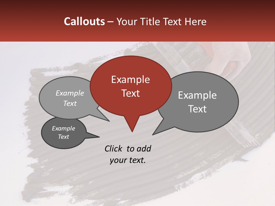 A Person With A Brush Is Laying A Piece Of Concrete PowerPoint Template